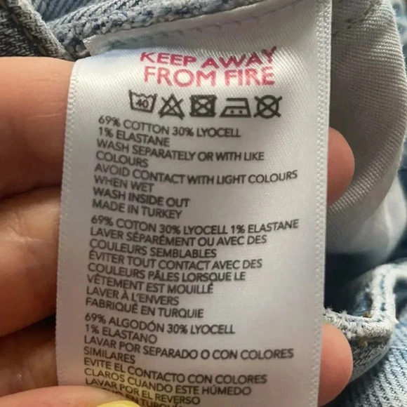 BDG Edie slim fit high rise jeans, raw hem. Medium/light wash. Women’s size 25 - Picture 14 of 14